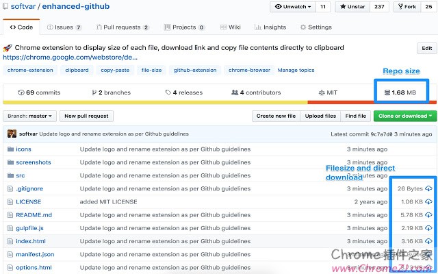 Enhanced Github：下载Github单个文件