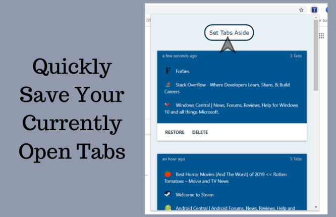 Save Chrome Tabs For Later
