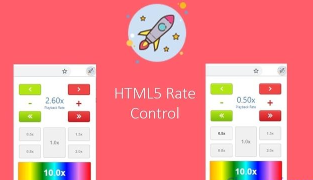 HTML5速率控制插件 - 控制HTML5视频播放速度