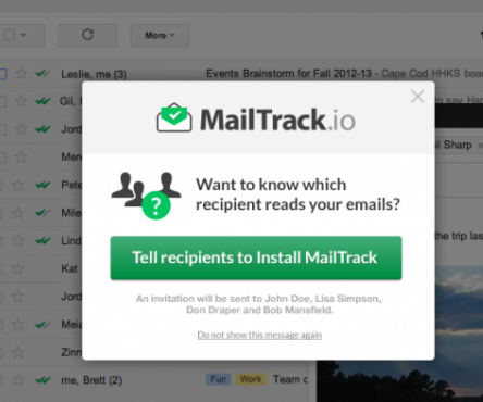 Gmail和收件箱邮件追踪插件