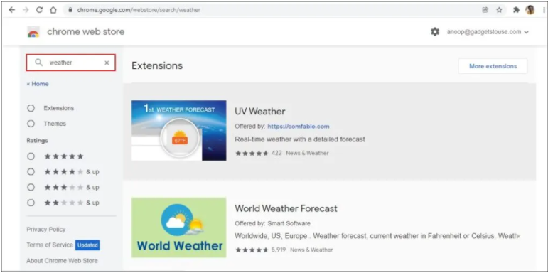  将天气信息添加到Chrome起始页的方法