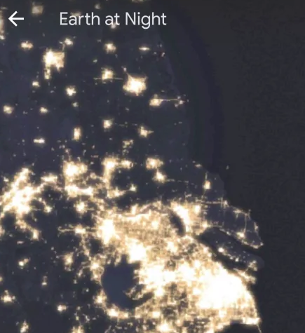 如何用谷歌地球查看地球夜景