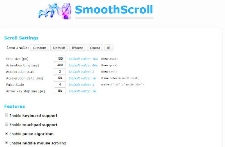 SmoothScroll 鼠标增强工具 