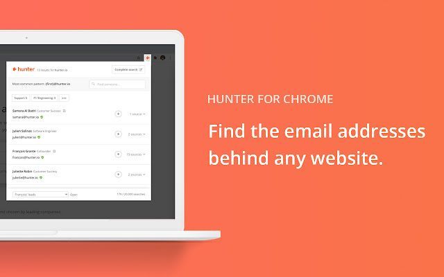 Hunter - Email Finder Extension插件拓展