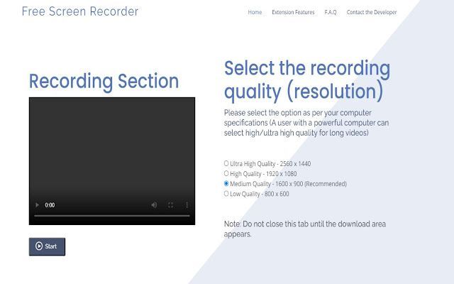 Free Screen Recorder免费插件